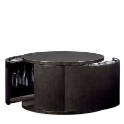 Circle Large Store Barware Black Drafted Stucco