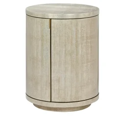 Circle Small Store Barware White Gold Drafted Stucco