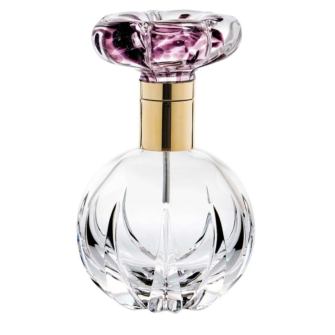 Cistus perfume bottle with amethyst flower