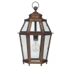 Clara Hexagonal Burnished Brass Lantern