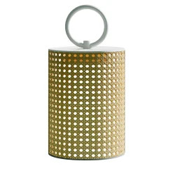 Clara Rechargeable Small White Outdoor Lantern