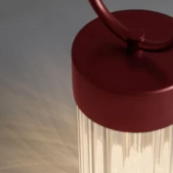 Claretta Dark Red Portable Lamp