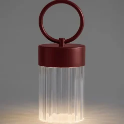 Claretta Dark Red Portable Lamp