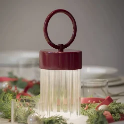 Claretta Dark Red Portable Lamp