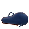Classic Leather Blue Tennis Backpack