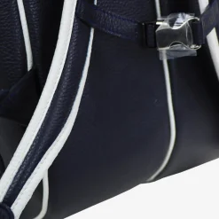 Classic Midnight-Blue & White Tennis Backpack