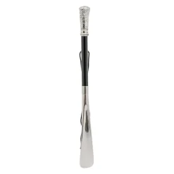 Classic Straight Silver Shoehorn