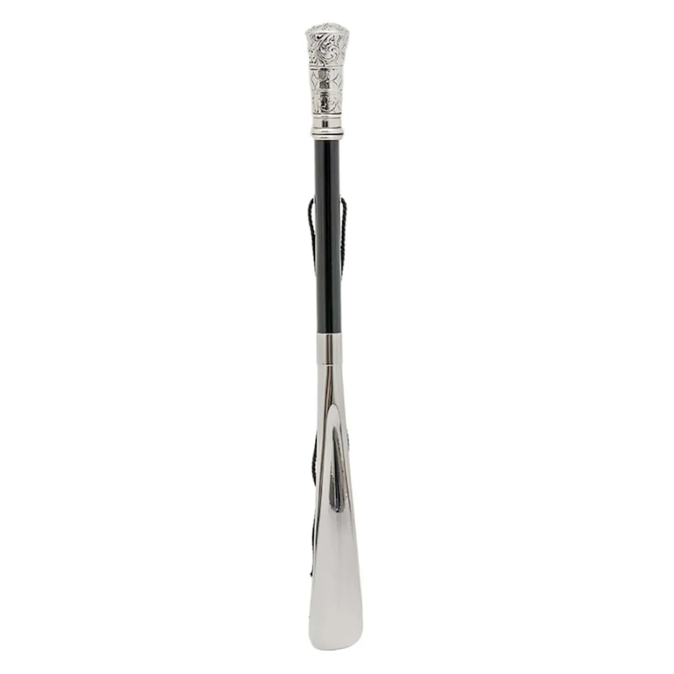 Classic Straight Silver Shoehorn