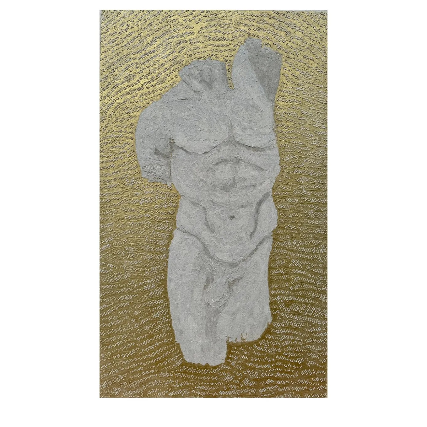 Classical Gold Textured Resin Painting