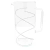 Clear Pitcher with Silvery Spiral