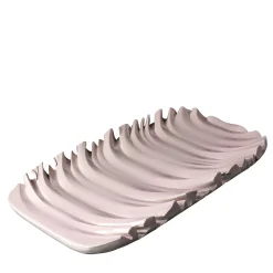 Clear Purple Decorative Plate by Aldo Londi