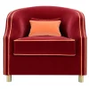 Cleio Small Burgundy Armchair
