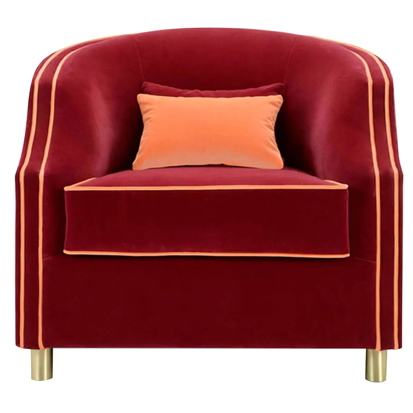 Cleio Small Burgundy Armchair