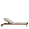 Cleo Beige Accoya Wood Sunbed by Marco Acerbis