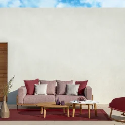 Cleo Brown Accoya Wood Sofa by Marco Acerbis