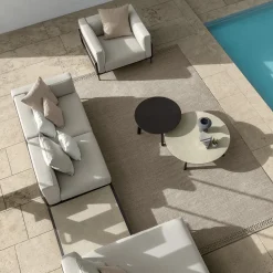 Cleo White Rosewood Armchair by Marco Acerbis