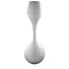 Clessidra Glossy White Decorative Vase