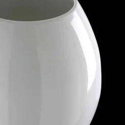 Clessidra Glossy White Decorative Vase