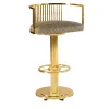 Clio Gold Brass Bar Stool