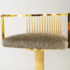 Clio Gold Brass Bar Stool