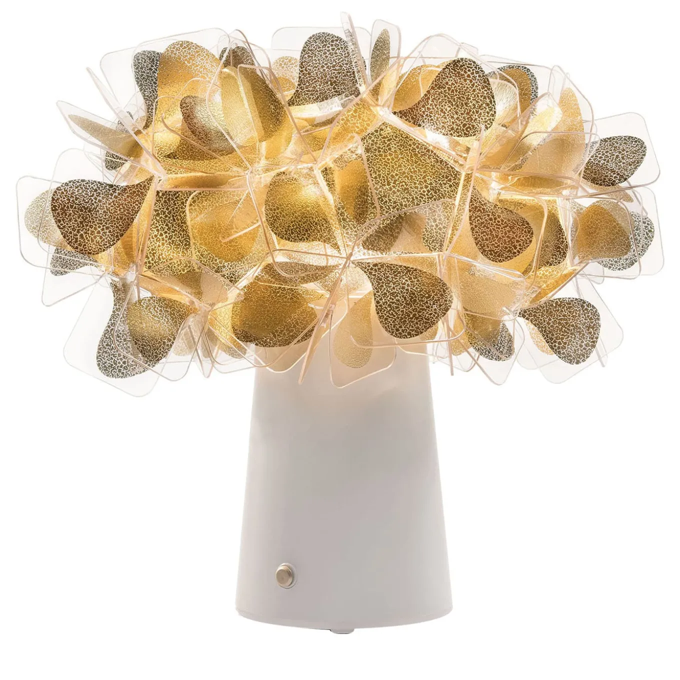 Clizia Mama Non Mama Rechargeable Gold & White Table Lamp