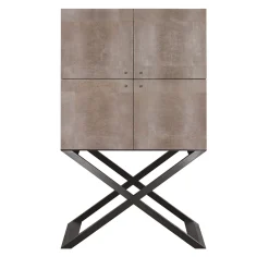 Club Cocktail Cabinet Grey Lizard