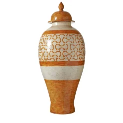 Clyde Orange Arches Vase