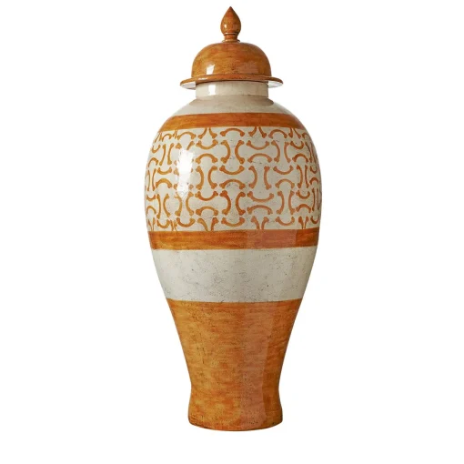 Clyde Orange Arches Vase