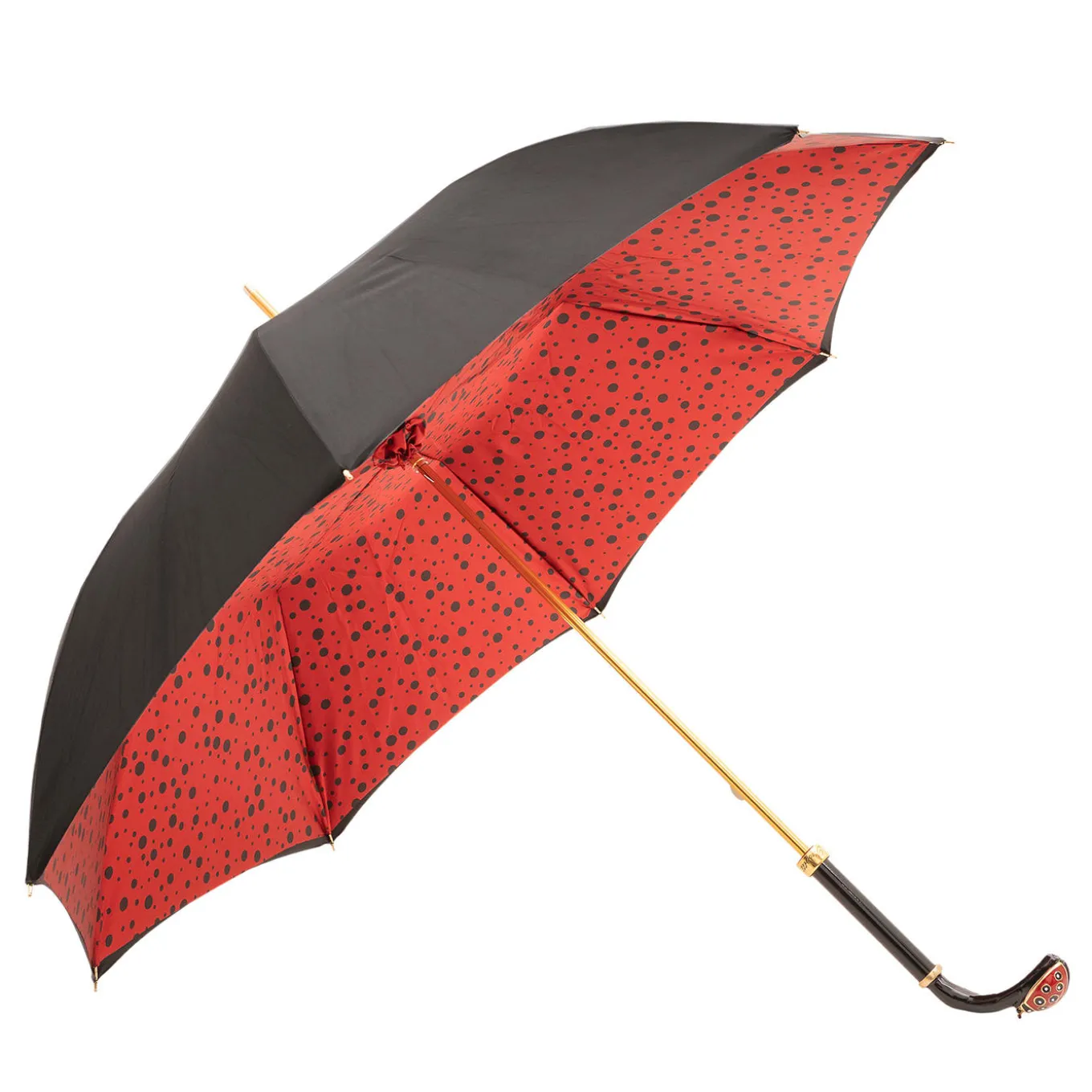 Coccinella Lux With Brass Handle Umbrella