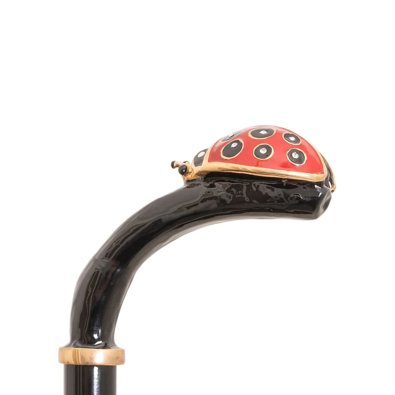 Coccinella Lux With Brass Handle Umbrella