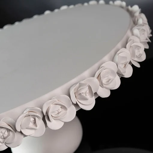Coco Camelie Flowery White Cake Stand