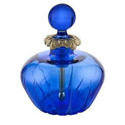 Coco Round Blue Crystal Perfume Bottle