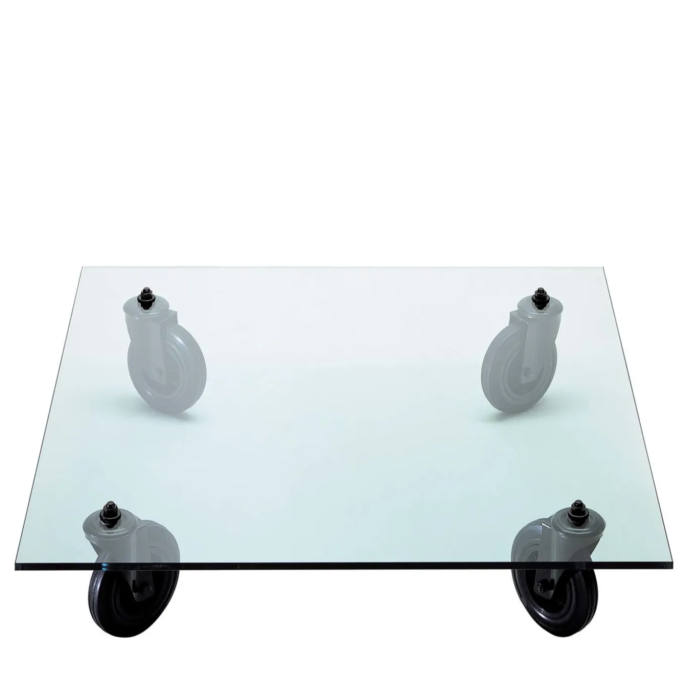 Coffee Table on Wheels by Gae Aulenti