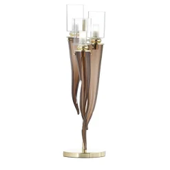 Coffee Venetian Glass Table Lamp