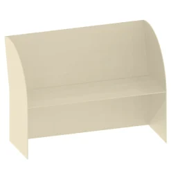 Coimbra 02 Beige Aluminum Outdoor Bench