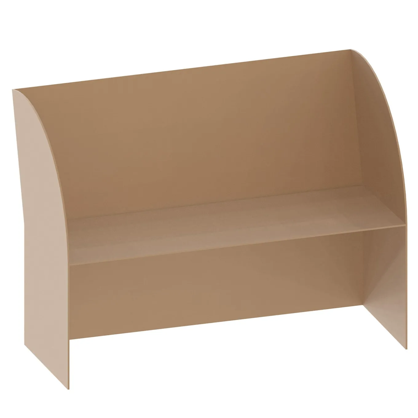 Coimbra 02 Brown Aluminum Outdoor Bench