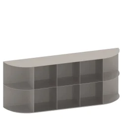 Coimbra 03 Gray Aluminium Outdoor Bookcase