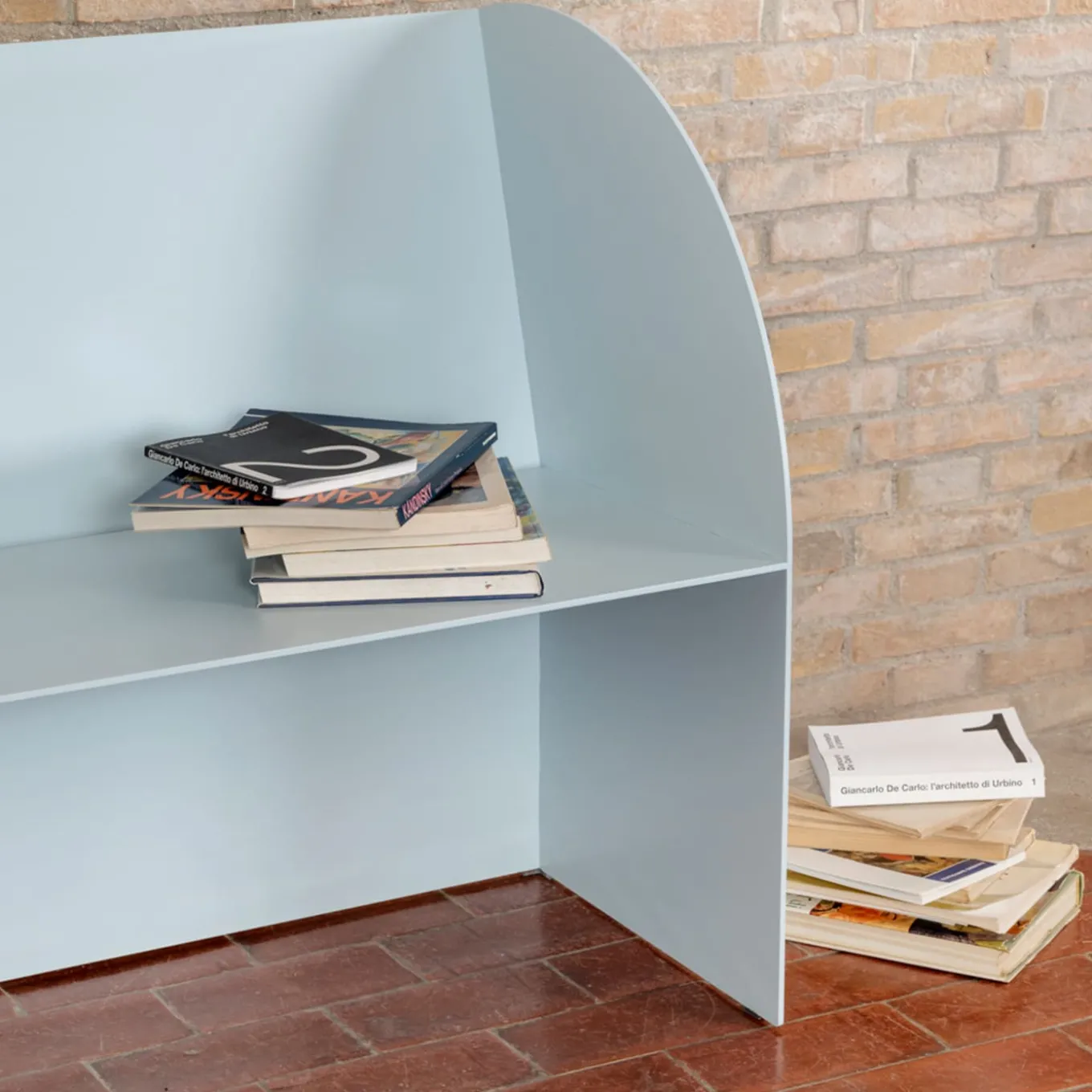 Coimbra 02 Light Blue Aluminum Outdoor Bench