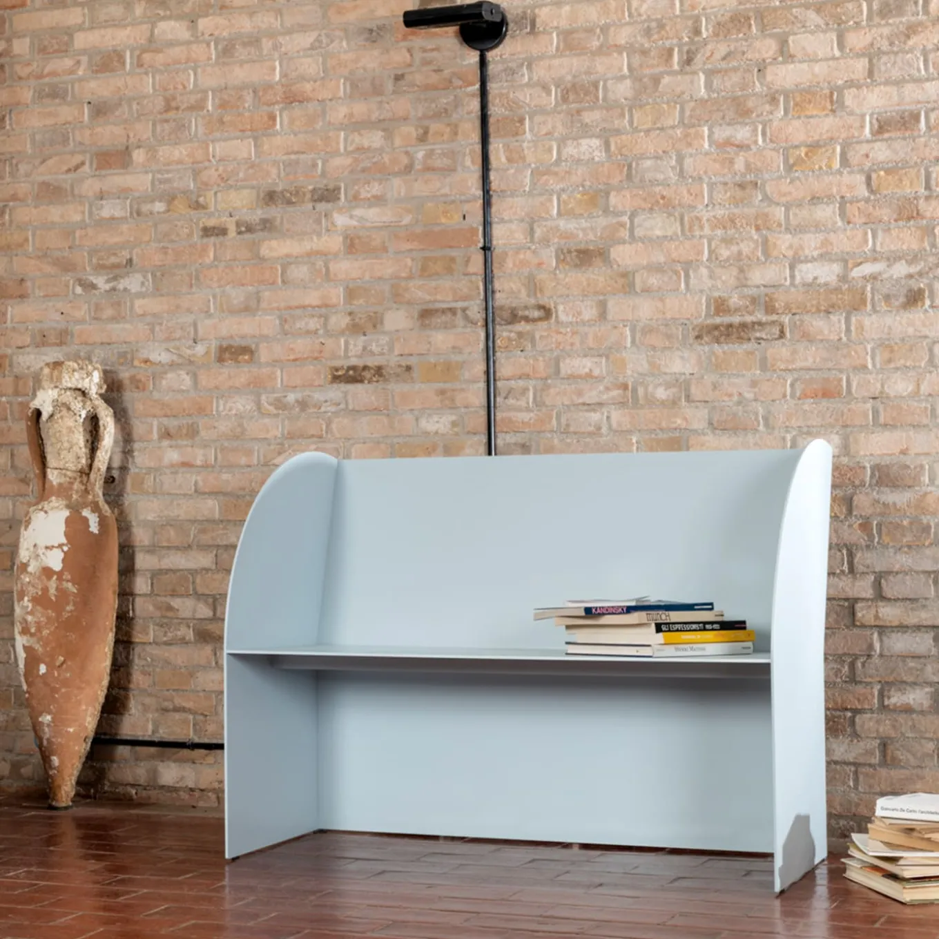 Coimbra 02 Light Blue Aluminum Outdoor Bench