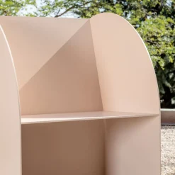 Coimbra 01 Pink Aluminum Outdoor Armchair