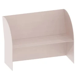 Coimbra 02 Pink Aluminum Outdoor Bench