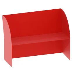 Coimbra 02 Red Aluminum Outdoor Bench