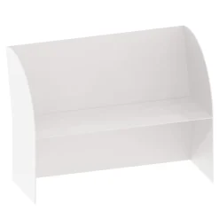 Coimbra 02 White Aluminium Outdoor Bench