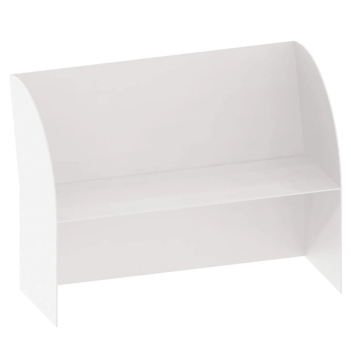 Coimbra 02 White Aluminium Outdoor Bench