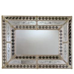 Colleoni Rectangular Murano Glass Mirror