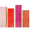 Column 01 Set of 4 Red Cupboards