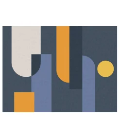 Composition Blue Bhaus 100 Wallpaper