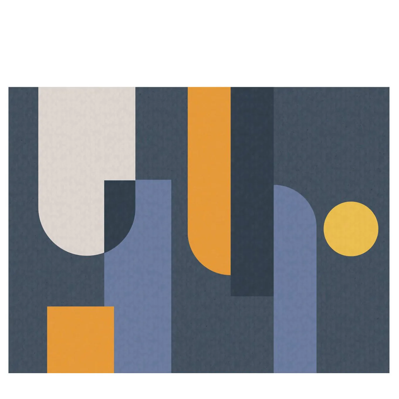 Composition Blue Bhaus 100 Wallpaper