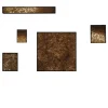 Composizone n1 Set of 5 Gold Glass Decorative Panels