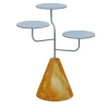 Condiviso 3-Tier Baby Blue/Giallo Siena Serving Stand